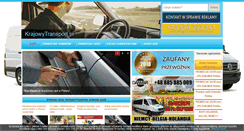 Desktop Screenshot of krajowytransport.pl
