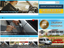 Tablet Screenshot of krajowytransport.pl